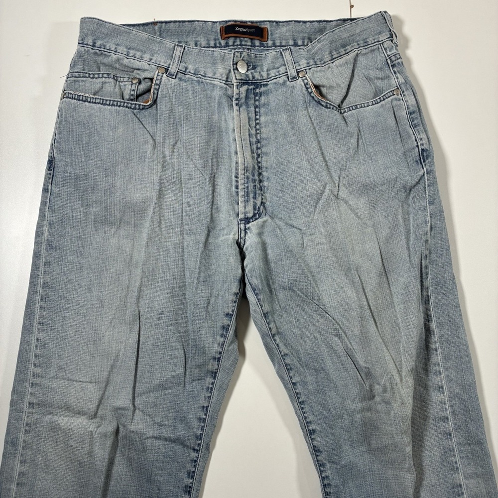 Ermenegildo Zegna Sport Jeans 36x30 Light Blue Denim Straight Luxury